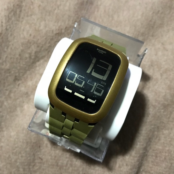 Accessories | Gold Bump Surc11 Touch Digital Watch | Poshmark
